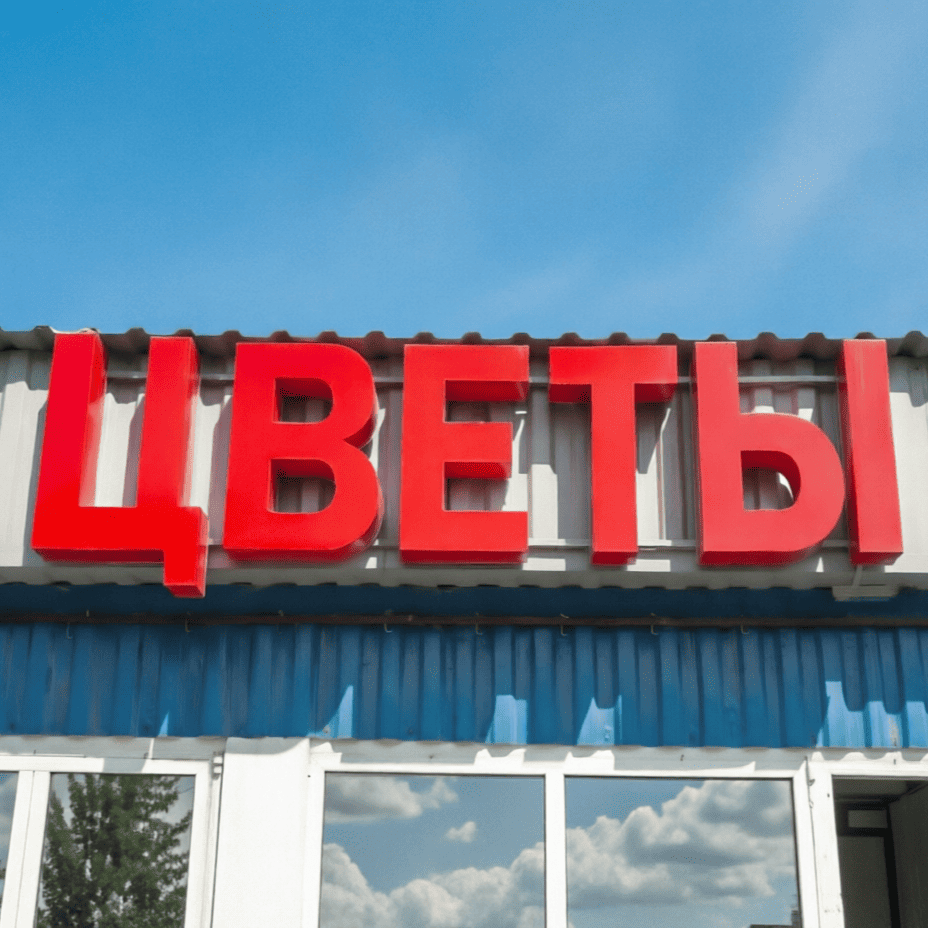 Световые буквы и конструкции после чистки
