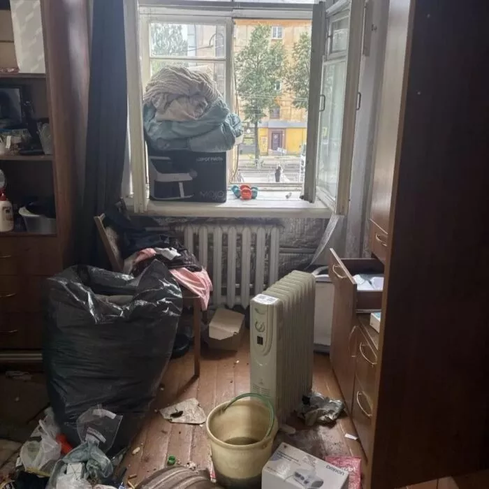 До генеральной уборки комнаты